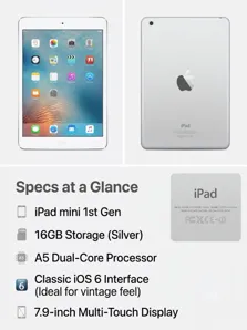Retro Classic: Collector’s Item: Apple iPad mini 1st Gen (16GB - Silver) – Pristine Condition