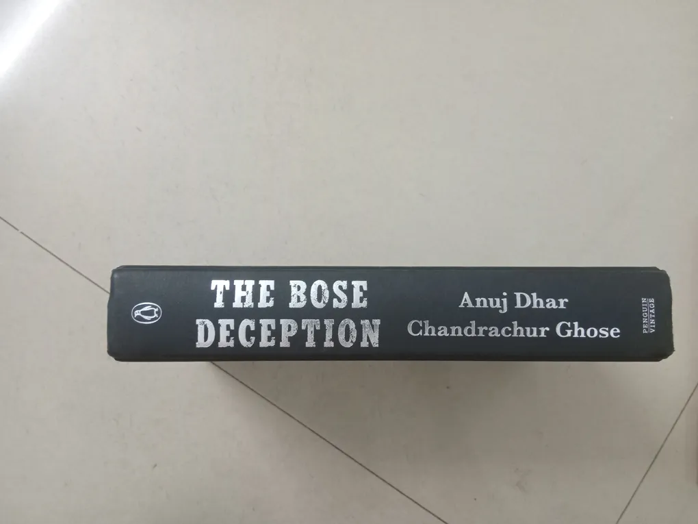 Penguin Vintage Good Quality Book The Bose Deception Anuj Dhar Hardcover Black
