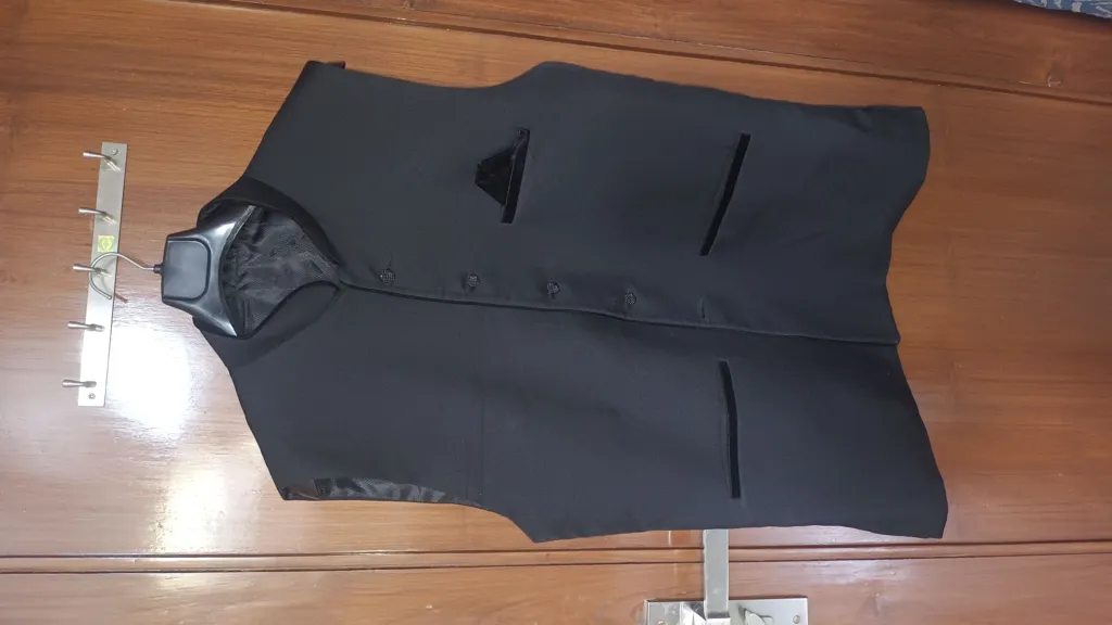 Men's Nehru Jacket Party Wear Black 5XL