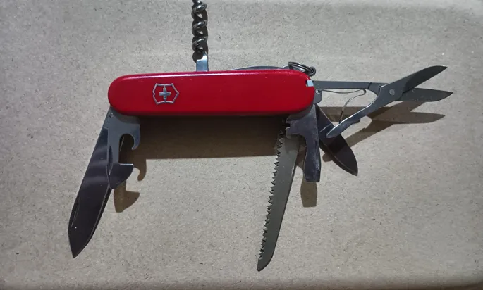 Sold second hand Victorinox Huntsman Multi-tool Red Compact Swiss Army Knife on Resellpur