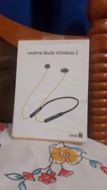 Sold second hand Realme Buds Wireless 2 UNUSED Wireless Earphones Black/orange on Resellpur