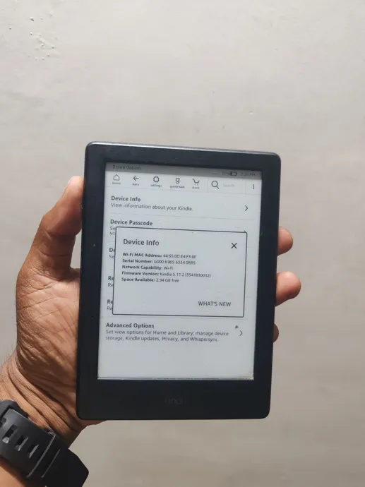 Sold second hand Amazon Kindle 8th Gen Basic Preloved Black E-reader 6-inch Glare-free Display on Resellpur