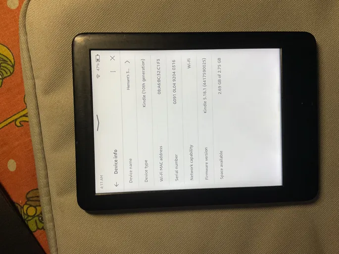 Buy used Amazon Kindle 10th Generation E-reader, Black, Good Condition online on Resellpur