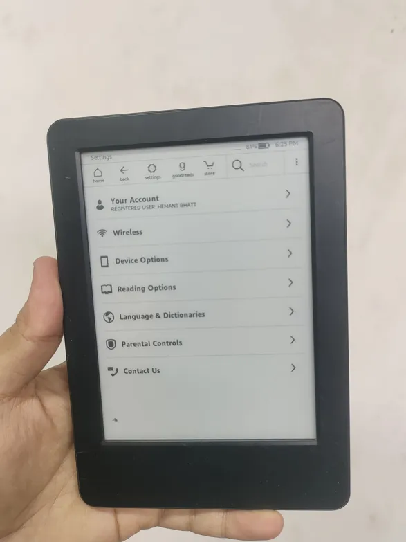 Sold second hand Kindle 7th Gen Working Condition Black on Resellpur