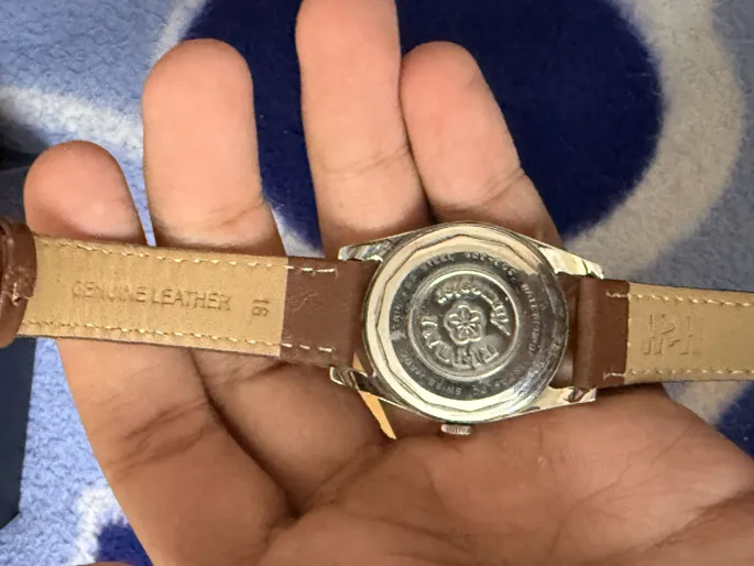 Sold second hand Titoni Vintage Leather Automatic Watch, Men's, Brown, 21 Jewels on Resellpur