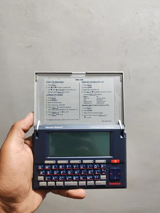 Buy used Franklin MWD-1500 Excellent Electronic Dictionary & Thesaurus | Blue | Vintage Tech online on Resellpur