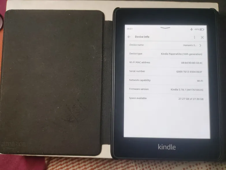 Buy used Amazon Kindle 10th Generation 32GB Black E-reader, Good Condition online on Resellpur