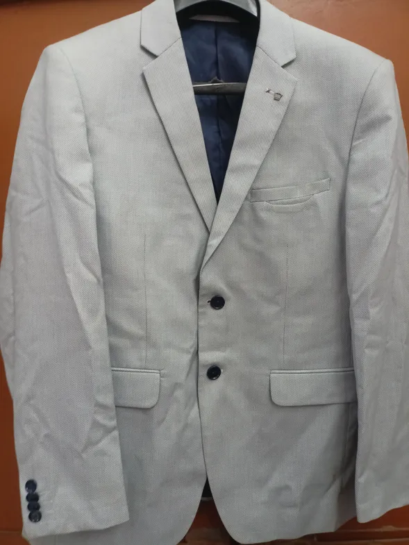 Buy used Louis Philippe Slim Fit Blazer Grey 42 Wool Blend online on Resellpur