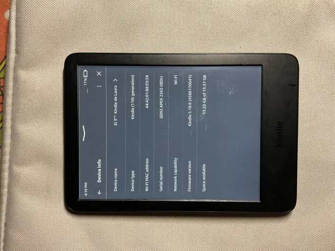 Buy used Amazon Kindle 11th Generation E-reader, Black, Good Condition online on Resellpur