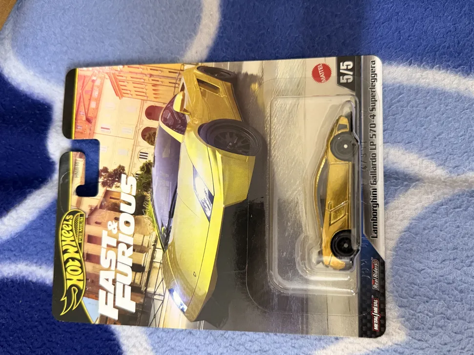 Sold second hand Hot Wheels Kids' Lamborghini Gallardo Superleggera Toy Car, Fast And Furious Edition on Resellpur