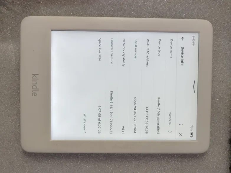 Buy used Kindle 10th Gen Very Good Condition White online on Resellpur