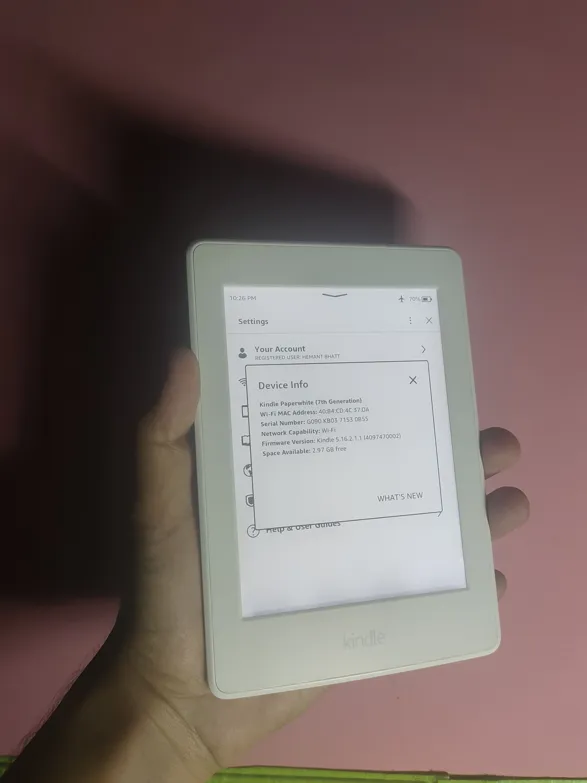Buy used Kindle Paperwhite 7th Generation White E-reader online on Resellpur