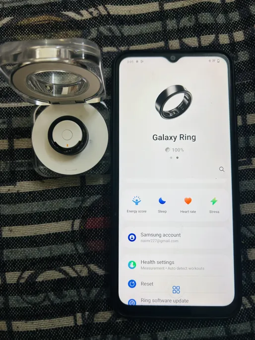 Buy used Samsung Galaxy Smart Ring - New - Unisex - Dark Grey - Heart Rate, Sleep Tracking online on Resellpur