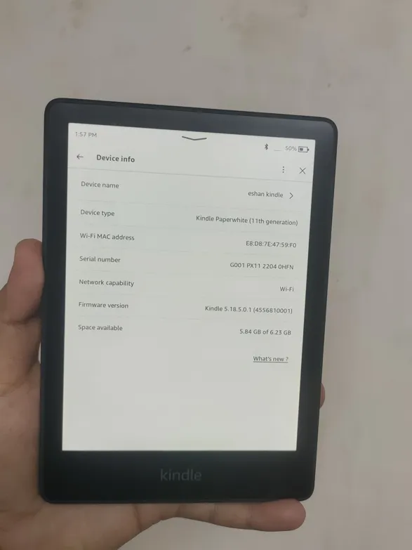 Sold second hand Kindle Paperwhite 11th Gen Very Good Condition Black on Resellpur