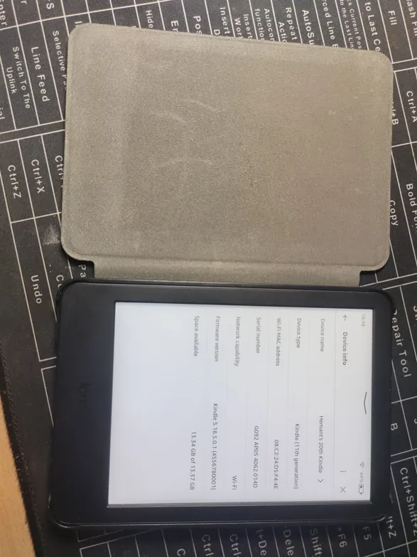 Buy used Kindle 11th Gen Mint Condition 16GB Black E-reader With Cover online on Resellpur