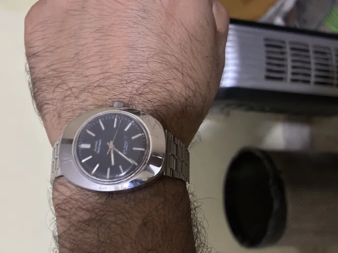 Sold second hand Vintage HMT Kohinoor Mechanical Watch, Good Condition, Men's, Silver And Black on Resellpur