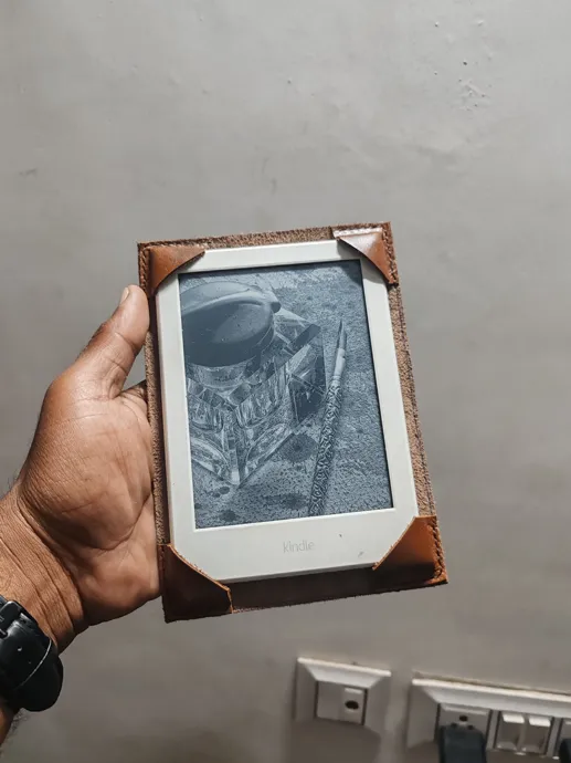 Buy used Handmade Leather Kindle Case New Brown Compatible With All Kindle Models online on Resellpur