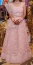 Buy used Elegant Pink Lehenga Choli - Minor Defect - Women's - Pink - S - Embellished Design online on Resellpur