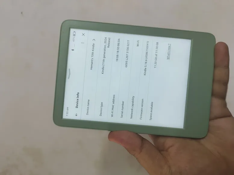 Buy used Kindle 11th Gen Mint Condition 16GB Green online on Resellpur