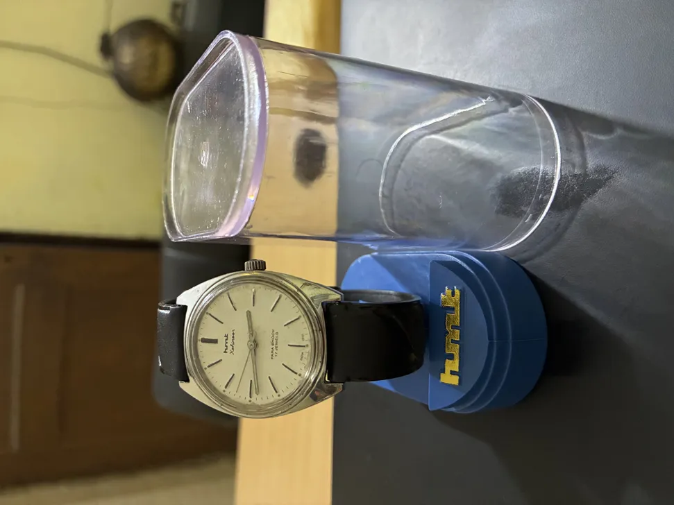 Buy used HMT Kohinoor Vintage Mechanical Men's Watch Silver 17 Jewels online on Resellpur