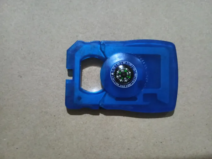 Buy used Multi-function Survival Card Tool With Compass - Blue - Compact EDC Tool online on Resellpur