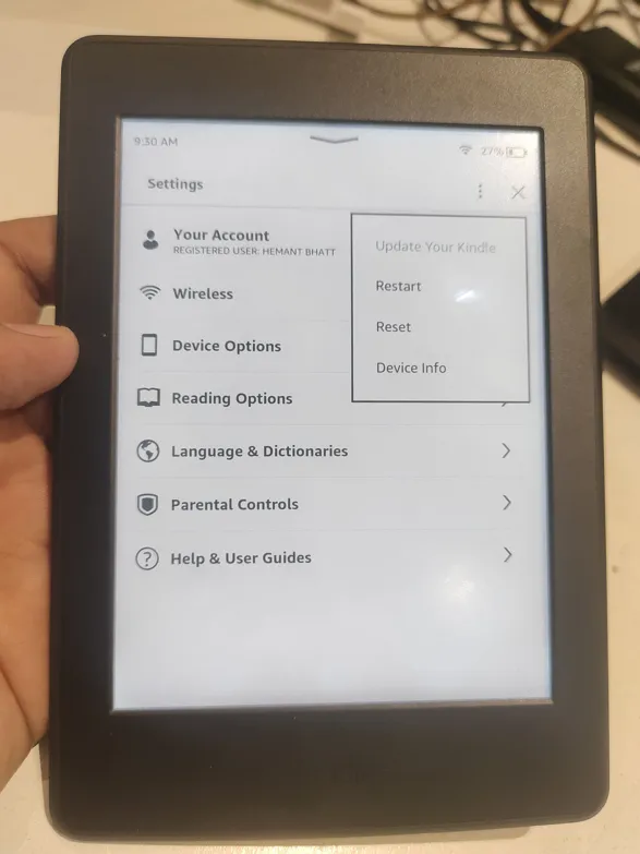 Sold second hand Kindle 7th Gen Paperwhite With Cover, Pre-owned, Good Working Condition on Resellpur