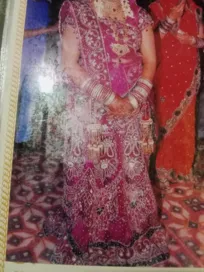 Buy used Bridal Lehnga 5XL Pink Embellished Perfect For Plus Size online on Resellpur