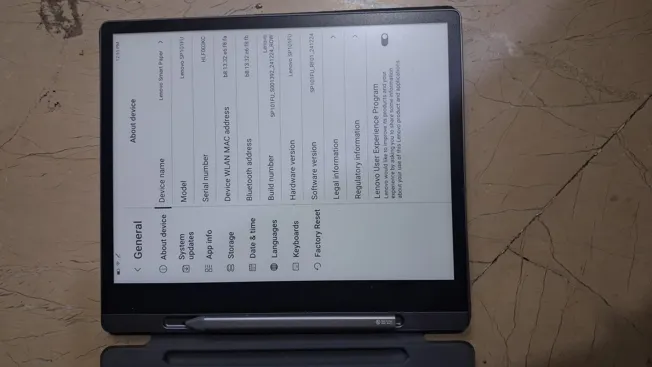 Sold second hand Lenovo Smart Paper SP101FU 10.3" E-ink Tablet With Stylus, Dark Grey on Resellpur