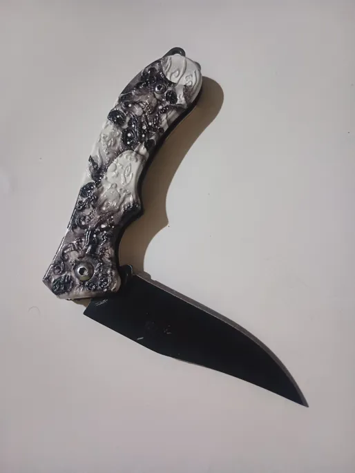 Buy used Folding Pocket Knife — Skull & Floral Fantasy online on Resellpur