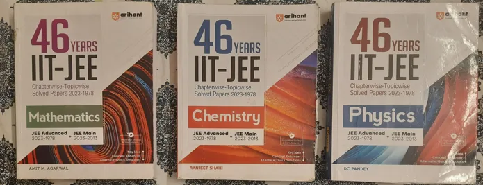 Buy used Arihant IIT-JEE 46 Years Solved Papers Mathematics Chemistry Physics Set online on Resellpur