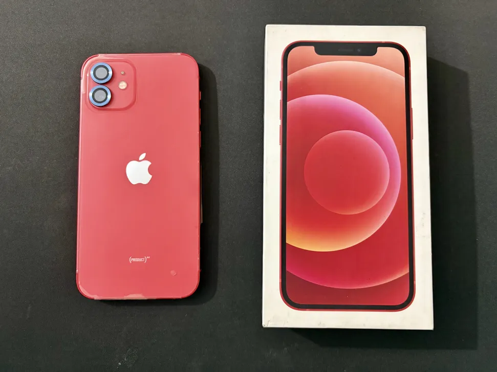 Buy used Apple Iphone 12 128GB Product Red, Good Condition, 90% Battery online on Resellpur