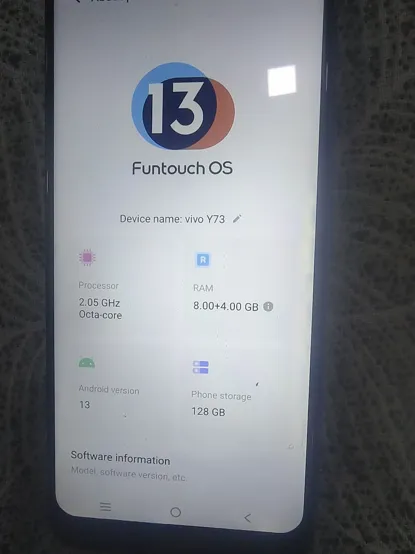 Sold second hand Vivo Y73 Used Smartphone Purple 8GB RAM 128GB Storage on Resellpur