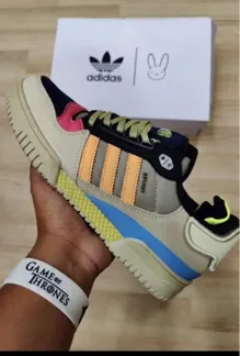 Buy used Adidas Bad Bunny Sneakers UK8 Multi-color Unique Design online on Resellpur