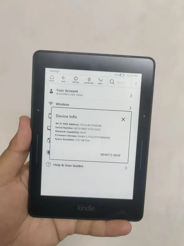 Buy used Kindle Voyage Very Good Condition Black E-reader online on Resellpur