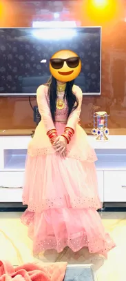 Buy used Pink Lehenga Choli For Women - M/L - Intricate Sequin Work online on Resellpur