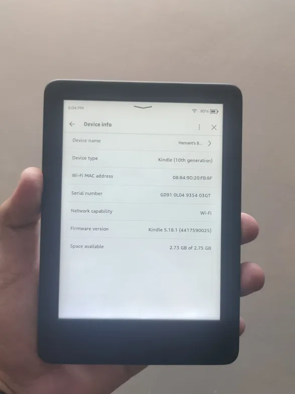 Buy used Amazon Kindle 10th Generation E-reader, Black, Good Condition online on Resellpur