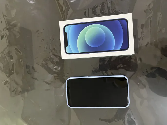 Buy used Apple Iphone 12 64GB Blue, Good Condition, All Original Parts online on Resellpur