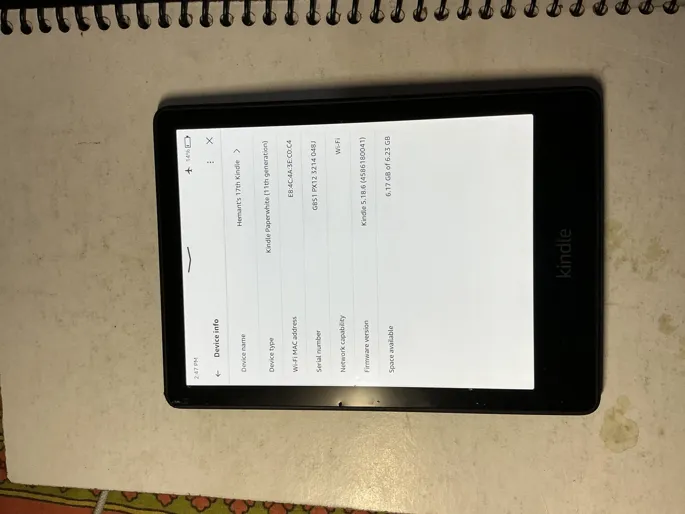Buy used Amazon Kindle Paperwhite 11th Generation, Black E-reader With Good Battery online on Resellpur