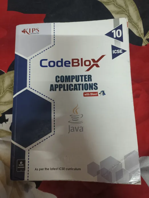 Buy used Codeblox Computer Applications Class 10 ICSE - Hardcover - Blue - Under 1 Kg online on Resellpur