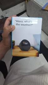 Buy used Amazon Echo Spot Smart Speaker With Display, New, White/blue online on Resellpur