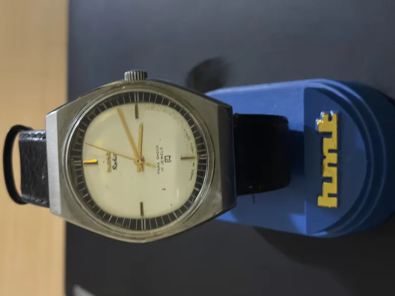 Buy used HMT Rohit Mechanical Men's Vintage Wristwatch, Hand-wound, Silver online on Resellpur