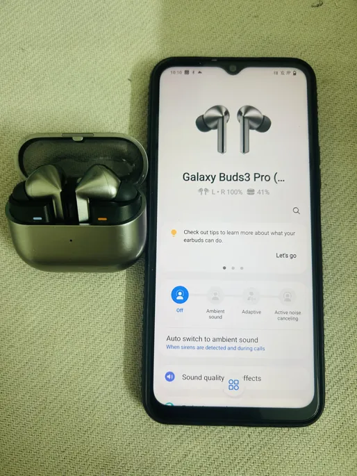Sold second hand Samsung Galaxy Buds3 Pro Good Condition Wireless Earbuds Silver on Resellpur