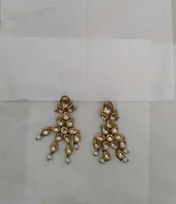 Buy used Golden Earring | New | Women | Earrings | Gold | Lightweight | Glamorous Look online on Resellpur
