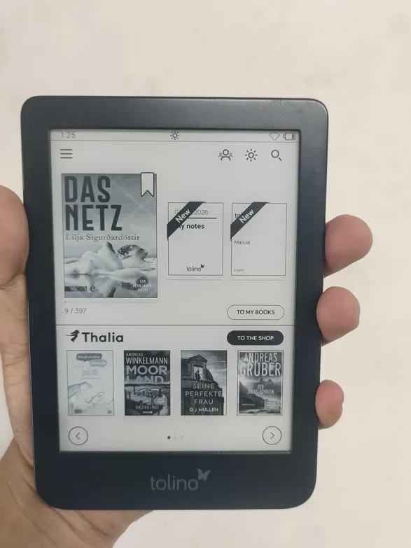 Buy used Tolino Ereader - Used - Electronic Reader - Black - 16GB - Type C Charging online on Resellpur
