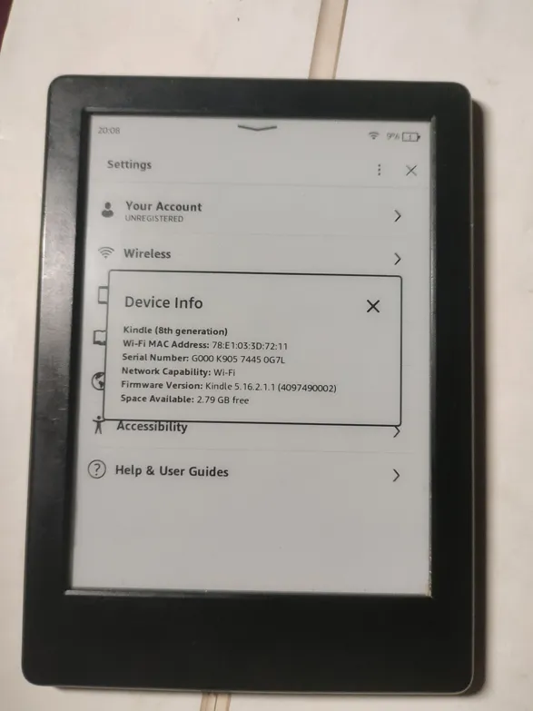 Buy used Amazon Kindle 8th Generation E-reader, Black - Good Condition online on Resellpur