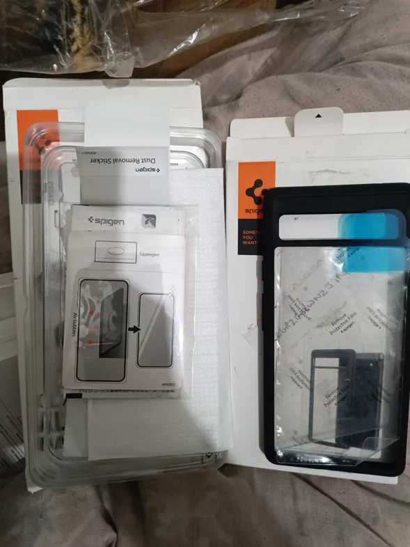 Sold second hand Spigen Google Pixel 6A Case & Screen Protector, 1+2 Pack, Premium Quality on Resellpur