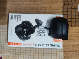 Buy used JBL Tune Beam 2 Wireless Earbuds Black With Adaptive Noise Cancelling online on Resellpur