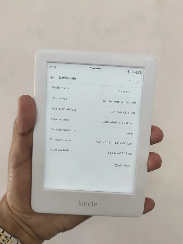 Sold second hand Kindle 10th Gen Very Good Condition White E-reader on Resellpur