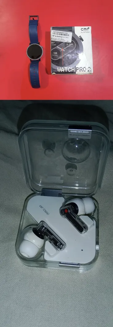 Sold second hand Nothing CMF Watch Pro 2 & Ear 2 Combo - Refurbished - Good Condition - Wireless Earbuds & Smartwatch on Resellpur