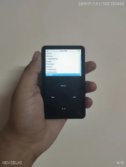 Buy used Apple Ipod 5th Generation 30GB Black With Original Cable & Sealed Charger online on Resellpur